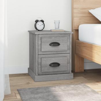 VidaXL Nachttische 2 Stück Grau Sonoma 39x39x47,5 cm Holzwerkstoff
