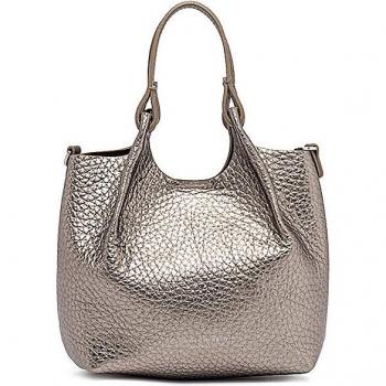 Gianni Chiarini Damen Hobo Bag Dua Small Silber