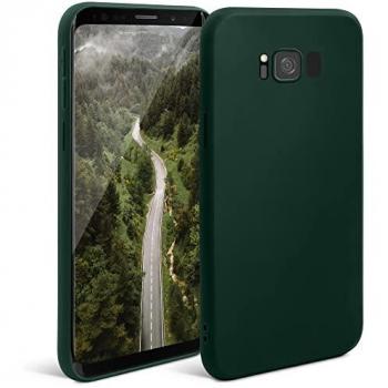 Coque Fine Moozy Minimalist pour Samsung S8, Vert Nuit