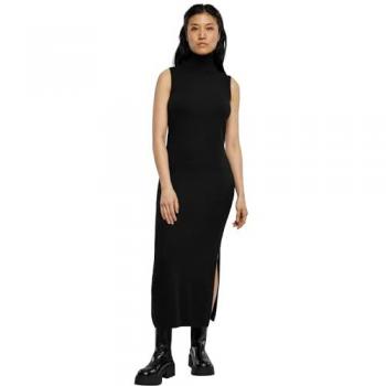 Urban Classics Damen Kleid mit Rollkragen aus Eco Viskose