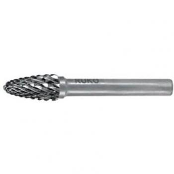 Ruko Limes Carbure 6 mm – Forme F, Denture A4 Croisée, Bout Rond