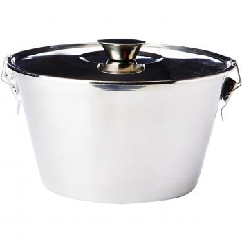 FLANERO CON TAPA Y CIERRE INOX 20 CMS. MARCA IBILI REF.651620