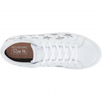 Skechers Side Street, Allenatori Donna, White/Silver
