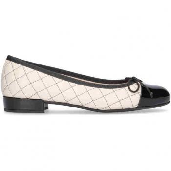 Zapatillas de mujer en napa acolchada color marfil MASCARÓ Sophia