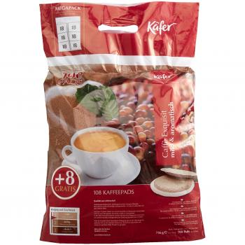 Käfer Caffè Exquisit Kaffeepads, 1er Pack (1 x 756 g)