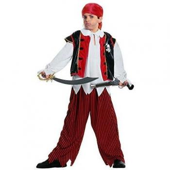 Costume Bambino Pirata dell'Isola del Tesoro Camicia, Gilet, Pantaloni, Bandana Widmann