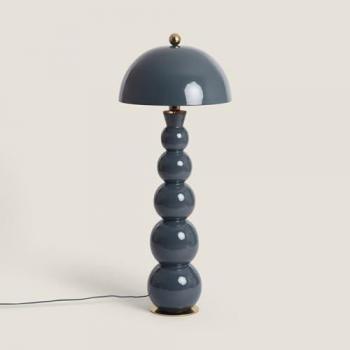 LedKia Onkar – Lampada da Terra Metallo Blu