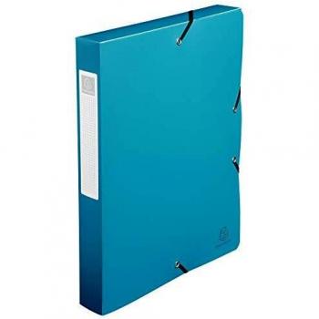 A4 Elasticated Polypropylene Box File Green 40mm Pack of 8