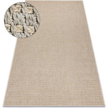 RugsX 3561 Beige Flat-Woven Carpet 155x220 cm