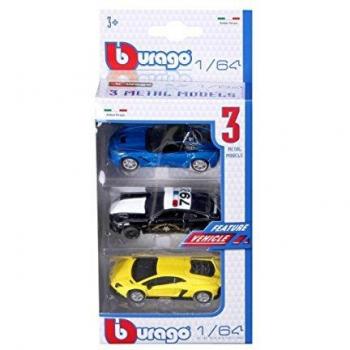 Pack de 3 voitures Burago pour enfants