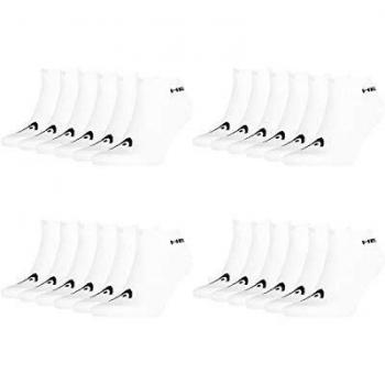White Head Racket Sneaker Socks Pack of Three, UK 9‑12