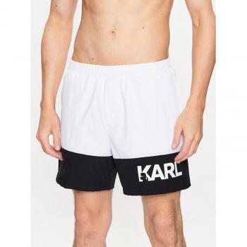 Karl Lagerfeld Schwimmshorts für Herren, Weiß, Größe XL