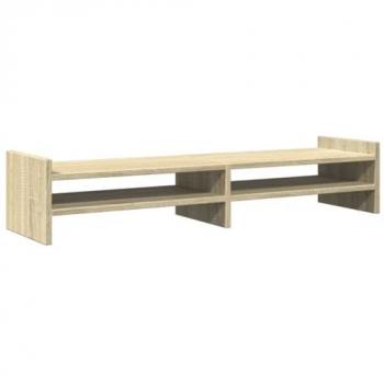 Stand Écran Chêne Sonoma 100 × 27 × 20 cm, Bois d’Ingénierie