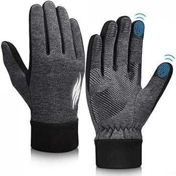Guanti Touch Screen Invernali Fodera Pile Impermeabile Caldo Termico Full Finger Uomo Donna Ciclismo Sport Trekking Scooter Bici Moto Mtb Sci Racing S/M/L