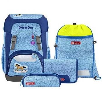 Step by Step 5pcs Giant School Bag Set in Blue