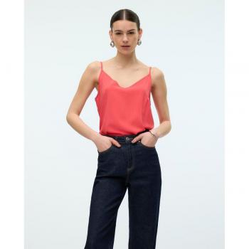 Maglietta Vero Moda Senza Maniche Collo A V Easy Red S