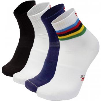 Calcetines Quarter DANISH ENDURANCE para Ciclismo 3 pares (Negro, EU 39-42)