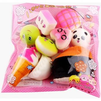 Cute Mini Bread Squishy Fidget Toys