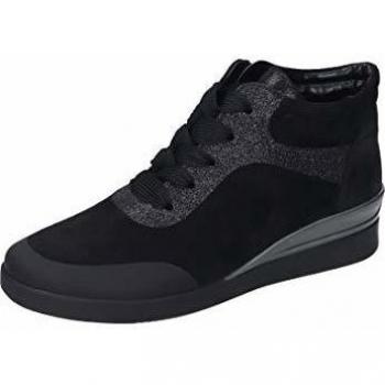 ARA Damen Lazio Sneaker, Schwarz, 42 EU