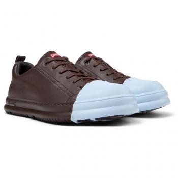 Zapatillas de piel lisas para hombre Camper Junction Runner burdeos, talla 40