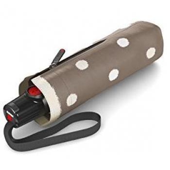 Knirps T.100 Compact Duomatic Schirm – Dot Art Taupe
