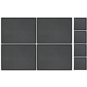 Radiant Rim Mirror Coasters & Placemats (Set of 4)