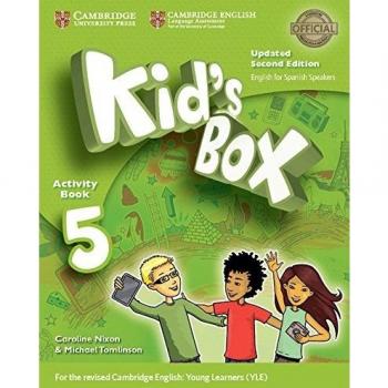Kid's Box Level 5 Activity Book with CD ROM and My Home Booklet Updated English for Spanish Speakers.