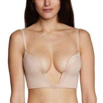 Wonderbra Ultimate Plunge Bra Beige 38B Female