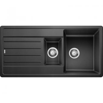 Lavello in silgranit 100x50 cm Blanco Legra 6 antracite
