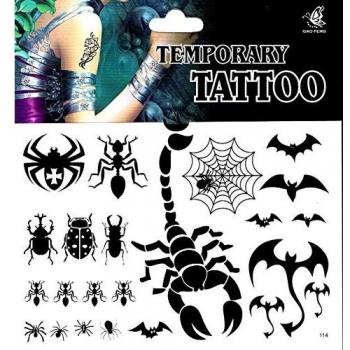 Tattoo „Spinnen, Skorpion, Käfer“ – Einmaltattoo