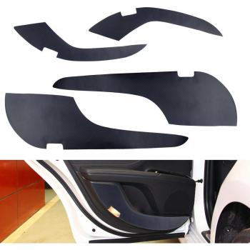 DWCX Black Carbon Fiber Door Protector Set for Toyota Camry