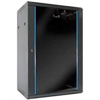 Rack réseau 2LAN 18U 19 (60 x 45 cm) avec porte arrière en verre et deux tiroirs