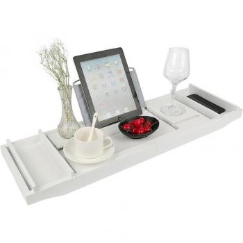 Étagère Antidérapante BambuLux – Accessoire Baignoire Premium