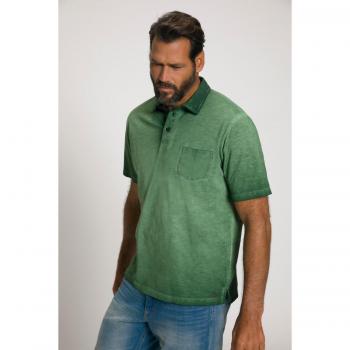 Maglietta polo verde 5XL uomo stile vintage mezze maniche cotone JP1880