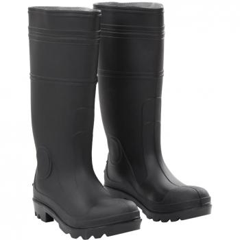 Black Size 40 Rain Boots PVC