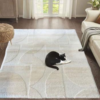 Vimoda Schlafzimmer Teppich Hochtief in Creme