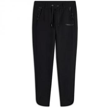Pantaloni Slim Fit in Felpa con Apertura sul Fondo per Donna