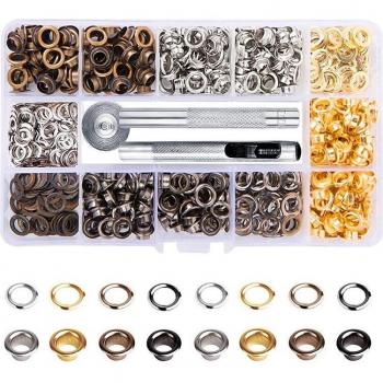 400 Pcs Grommet Eyelet Kit 3/16 Inch for Clothing and Crafts
