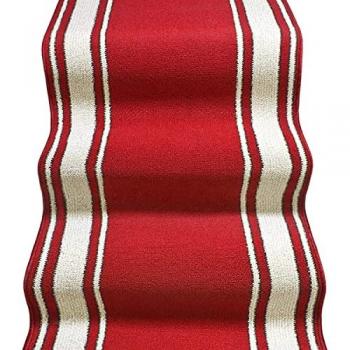 Tapis de marche antidérapant bordeaux pour escaliers 67x800 cm