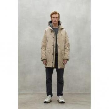Ecoalf Merapi Giacca Beige con Cappuccio L