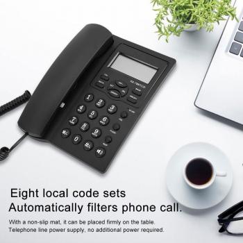 Volume Control Corded Telephone with Dual System and LCD Display