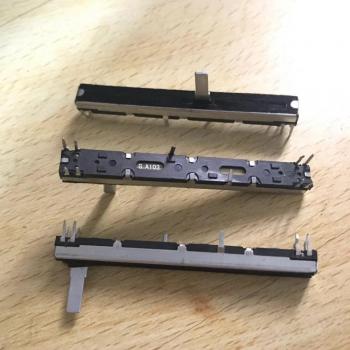 3pcs 75mm Dual Channel Fader A10KX2