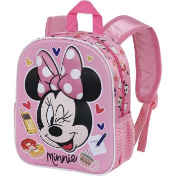 Mochila Infantil Disney Minnie Wink 3D 31cm