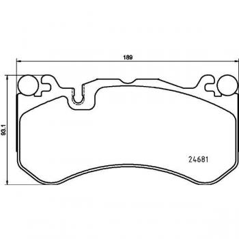 8DB 355 036‑461 Hella Disc Brake Pad Kit
