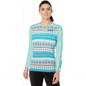 Helly Hansen Sweatshirt Femme Active Graphic Crew, Blue Tint, FR