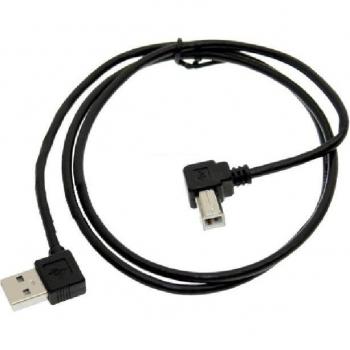 Jimier USB 2.0 A Male to B Male 90 Degree Cable 1M