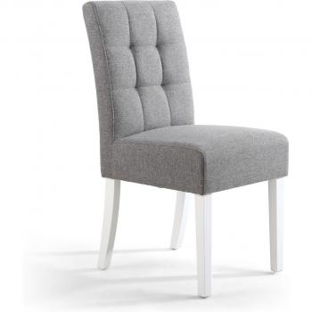 Moseley Waffle Linen Effect Silver Grey Dining Chair