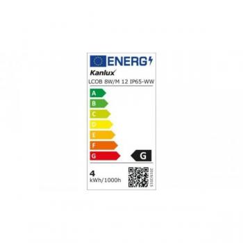 Nastro luminoso 5m 8W/m 8mm Bianco Caldo 3000K