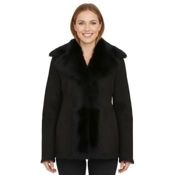 Infinity Leather Siena Black Merino Sheepskin Suede Shearling Jacket