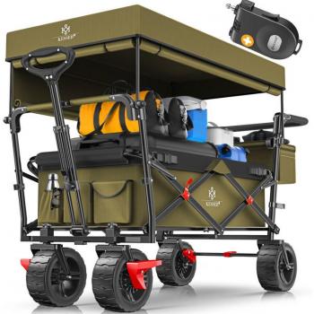 Kesser GT9000 Carro Manual Plegable con Techo y Correas